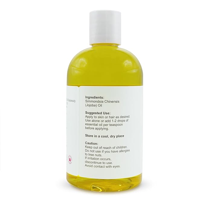 Soapeauty Golden Jojoba Oil | 100% Pure & Natural | Unrefined, Cold Pressed, Hexane Free | Moisturizing Oil for Skin, Face, Hair & Nails | 12 fl oz-FemmiqueWomen