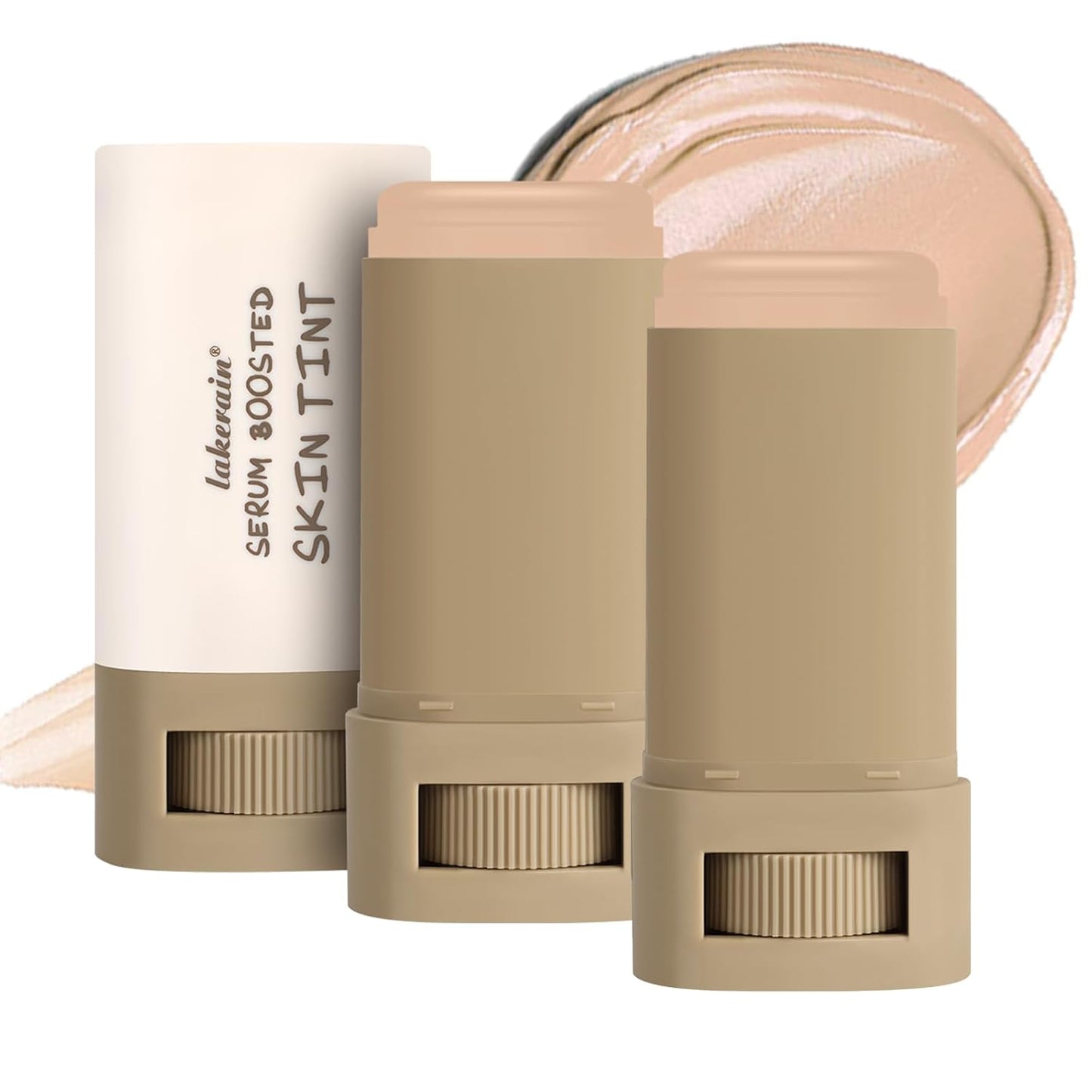 2PCS Foundation Stick Beauty Balm Serum Boosted Skin Tint, Solid Tinted Moisturizing Serum Contour Stick, Natural Fit, Moisturizing ＆ Concealing Foundation Sticks (#04)-FemmiqueWomen