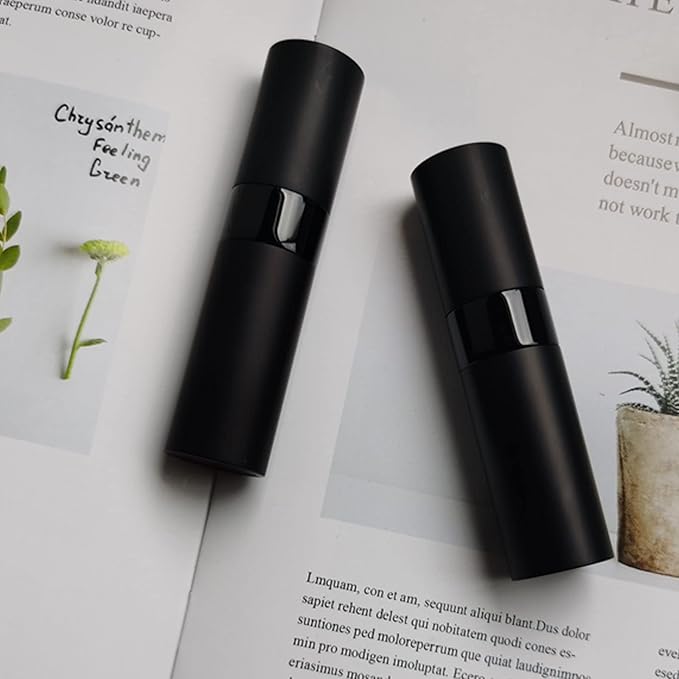 14 PCS/8ML Portable Atomizer Perfume Bottles, Mini Empty Refillable Cologne Spraye Bottle, Pocket Travel Perfume Liquid Sprayer (Matte Black)-FemmiqueWomen