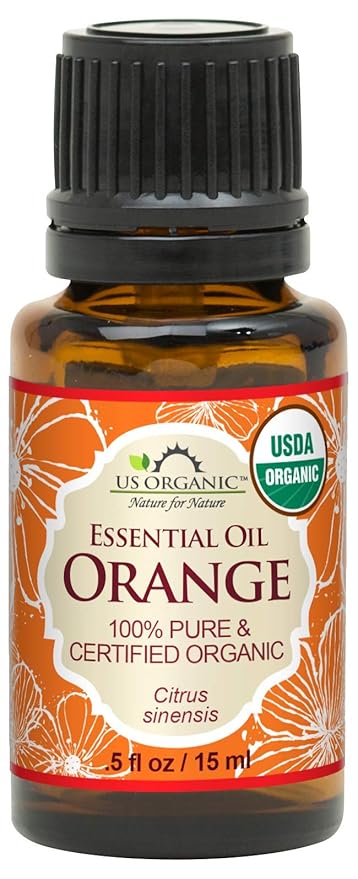 US Organic 100% Pure Sweet Orange Essential Oil - USDA Certified Organic - 15 ml - w/Improved caps and droppers (More Size Variations Available)-FemmiqueWomen