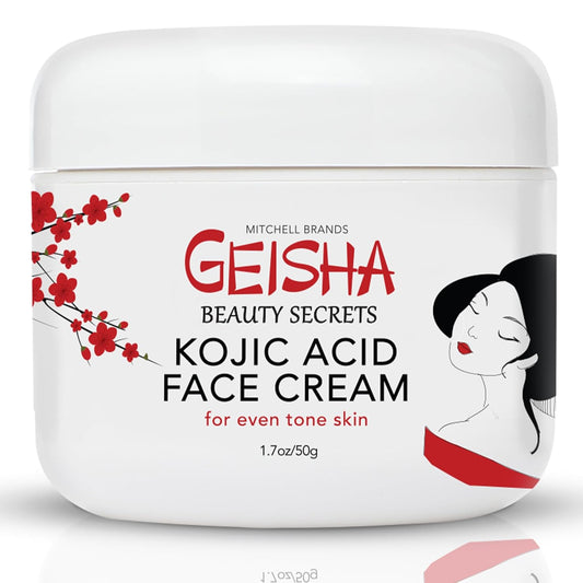 Geisha Kojic Acid Cream - 1.7 fl oz / 50 ml - Skin Brightening Cream for Face, Body, Hands - with Glycolic Acid-FemmiqueWomen