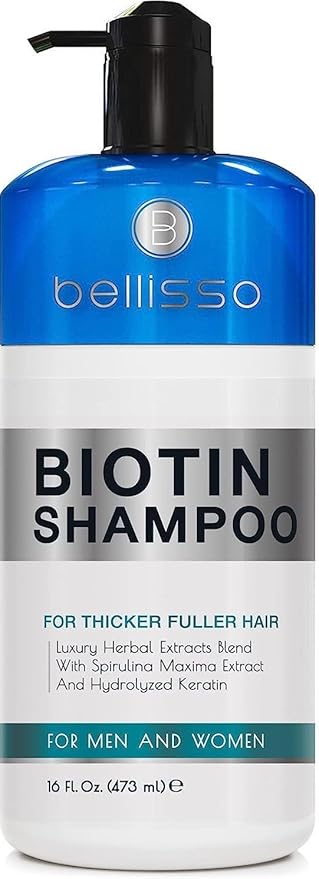 Biotin Shampoo for Thicker Stronger Hair - Volumizing & Thickening Shampoo for Men and Women - Sulfate Free, Salon Grade Formula to Boost Volume for Fine and Thinning Hair - Ideal for All Hair Types-FemmiqueWomen