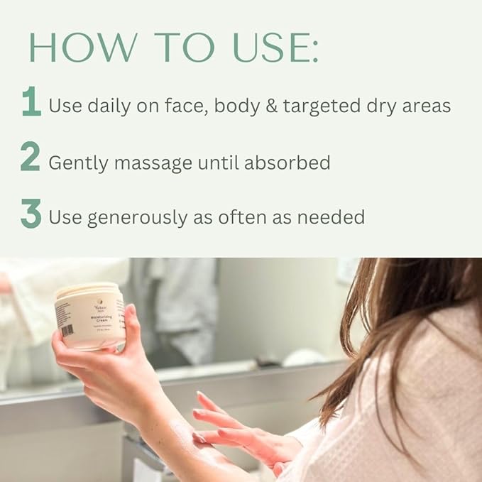 Yobee Body & Face Moisturizing Cream for Dry, Sensitive Skin | Probiotic extracts, Honey, Turmeric, Vitamin B12, Ceramides, Shea Butter | Fragrance Free | For Kids & Adults (6)-FemmiqueWomen