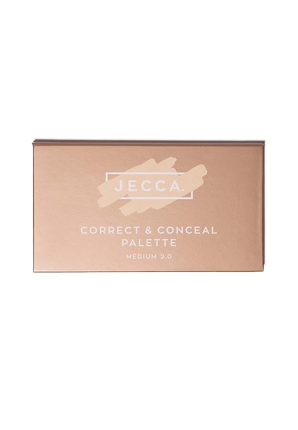 Jecca Blac Correct and Conceal Medium Coverage Palette, Lightweight Long Lasting Formula, Medium To Full Coverage, Gender Neutral and LGBTIQA+ Inclusive Make Up, Medium 2.0, 12g-FemmiqueWomen