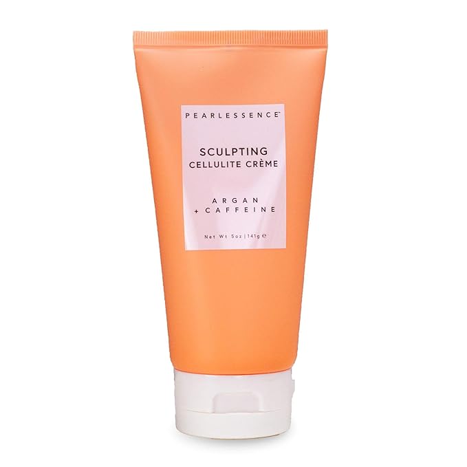 Pearlessence Sculpting Cellulite Cream, Argan & Caffeine - Helps Soften, Firm & Plump | Reduce Appearance of Dimples & Cellulite | USA Made (5 ounces)-FemmiqueWomen