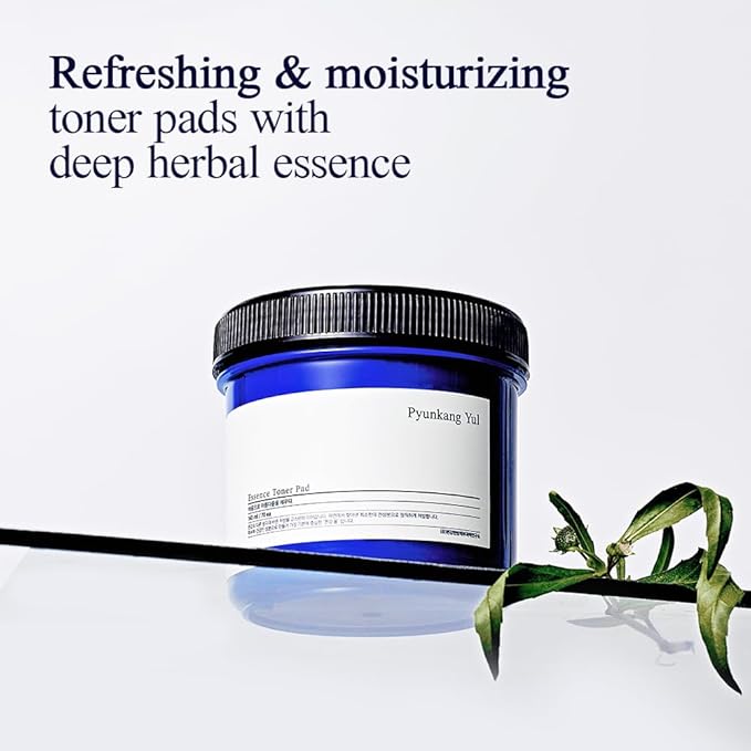 PYUNKANG YUL Essence Toner Pad with Astragalus Root, Houttuynia Cordata, Willow Bark, Centella Asiatica, Ceramide, Nourish Moisturizes, Removes Dead Skin Cells, Korean Face Skin Care 70ea, 4.73fl.oz.-FemmiqueWomen
