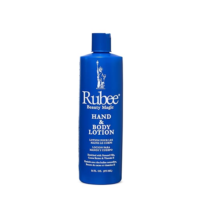 RUBEE Body & Hand Lotion - Pack of 6 Non-Greasy Lotion for Women & Men - 16oz for Extremely Dry Skin - Vitamin E Moisturizer-FemmiqueWomen
