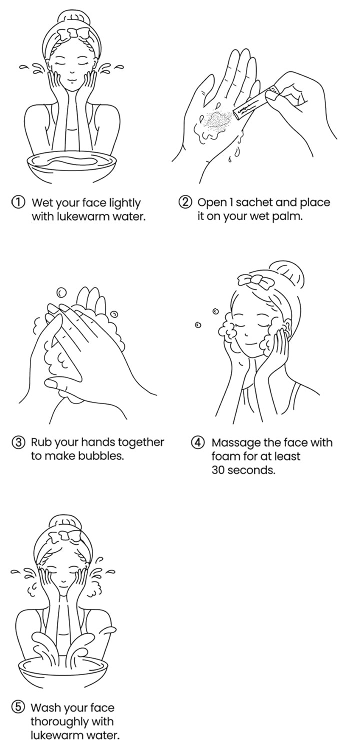 [UNIZAAR] 35 Cleansing Powder Face Wash (0.01oz * 30 Sticks)-FemmiqueWomen