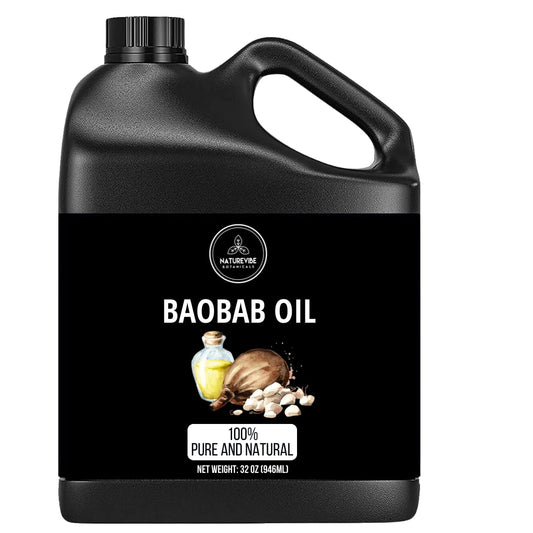 Naturevibe Botanicals Baobab Oil 32 Ounces | 100% Pure and Natural | Great for Skin Care and Hair Care-FemmiqueWomen
