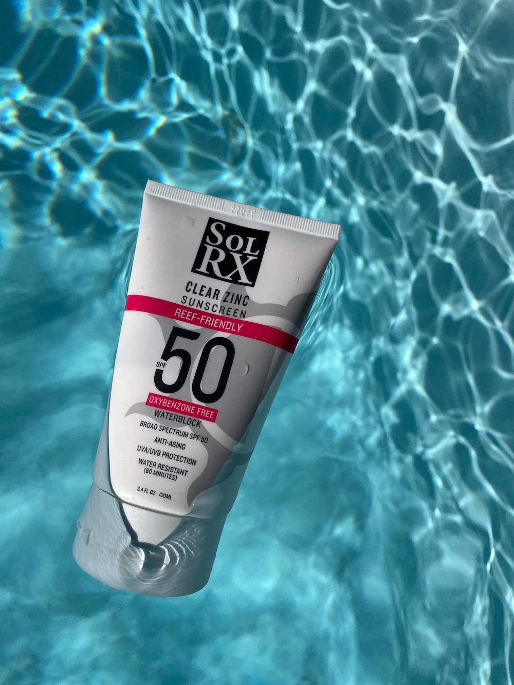 SolRX MINERAL+ SPF 50 Sunscreen - Zinc Oxide Sunscreen, Water Resistant Sunscreen, Reef Safe Sunscreen, Broad Spectrum Sunscreen for Face and Body-FemmiqueWomen