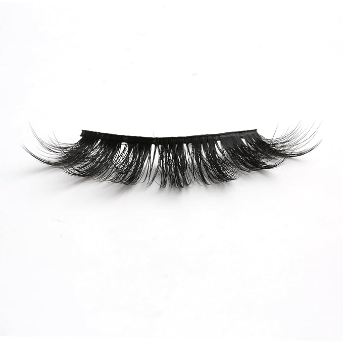 SUNWELL False Eyelashes 18mm Mink Lashes 8D Fluffy Faux Mink Lashes Strip Eye Lashes Soft Reusable Full Volume Fake Eyelashes 10 Pairs Pack-FemmiqueWomen