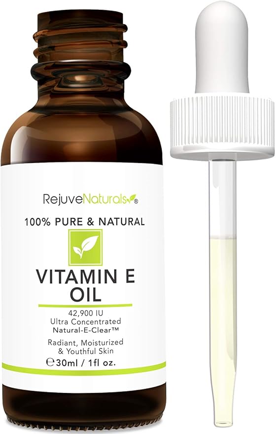 Vitamin E Oil - 100% Pure & Natural, 42,900 IU. Repair Dry, Damaged Skin from Surgery & Acne, Age Spots & Wrinkles. Boost Collagen for Moisturized, Youthful-looking Skin. d-alpha tocopherol-FemmiqueWomen