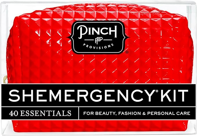 Pinch Provisions Shemergency Kit for Her, 40 Emergency Essential Items, Compact, Multi-Functional Pouch, Gift for Women, Birthday, Bachelorette Parties, and More!-FemmiqueWomen