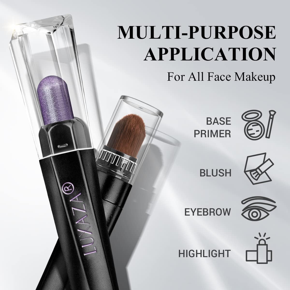 10PCS Eyeshadow Stick,Shimmer And Matte Brown Metallic Cream Eyeshadow Pencil Crayon with Smudge-proof & Waterproof, Eye Brightener Stick, Ideal Gift for Women - Lilac Brown-FemmiqueWomen