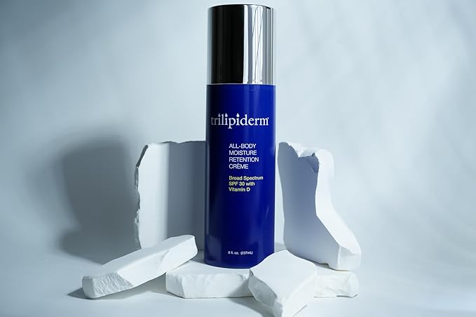 Trilipiderm All-Body Moisture Retention Crème with SPF 30, Vitamin D - 8oz Airless Pump Sunscreen-FemmiqueWomen