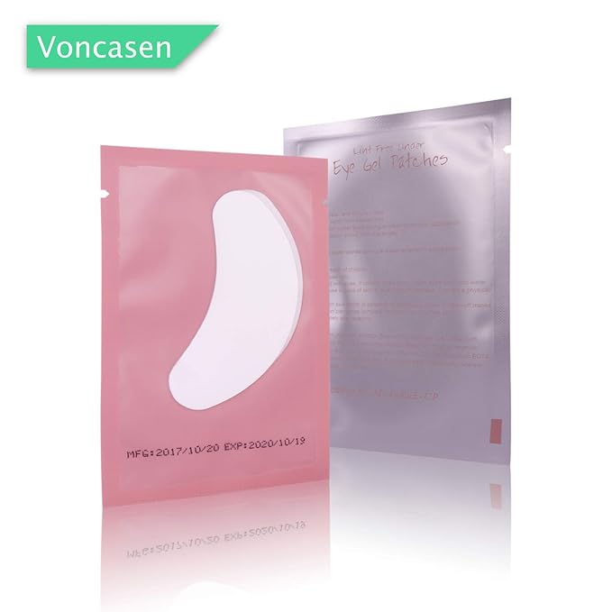 100 Pairs Set Under Eye Pads, Comfy and Cool Under Eye Patches Gel Pad for Eyelash Extensions Eye Mask Beauty Tool (Pink)-FemmiqueWomen