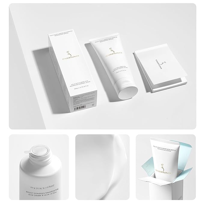 Body Lotion with Folic Acid,Stretch marks cream,Hyaluronic acid body lotion,Shea butter,Skin Firms, Smooth, unscented cream,sensitive skin, Moisturizing Dry Skin (6.7oz)-FemmiqueWomen