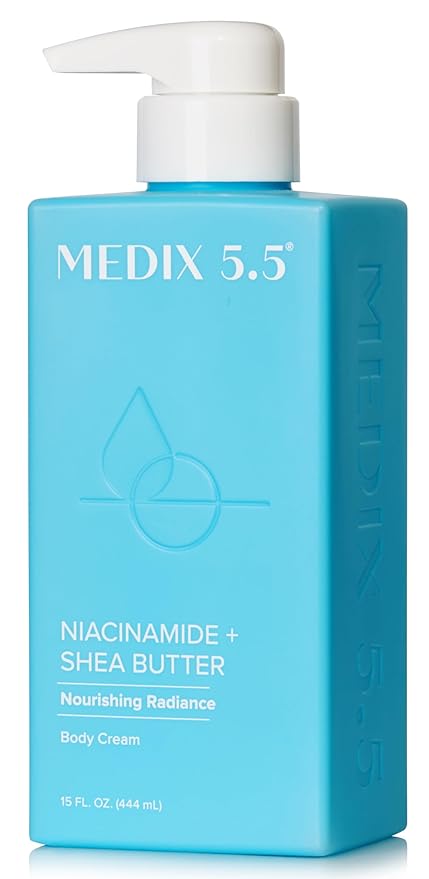 MEDIX Fragrance Free Niacinamide Face Moisturizer + Shea Butter Cream For Face & Body Lotion | Anti Aging Skin Care Firming Cream For Wrinkles, Dark Spots, Large Pores, 15 Fl Oz-FemmiqueWomen