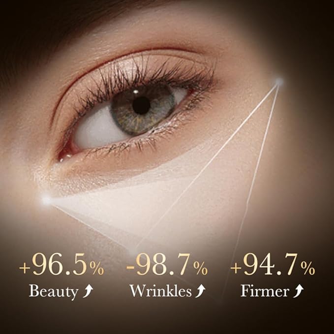 24K Gold Hyaluronic Acid Anti-Aging Multi-Effects Eye Cream - For Dark Circles & Fine Lines - With Hyaluronic Acid & Ingredient Gold, 1.4 Oz-FemmiqueWomen