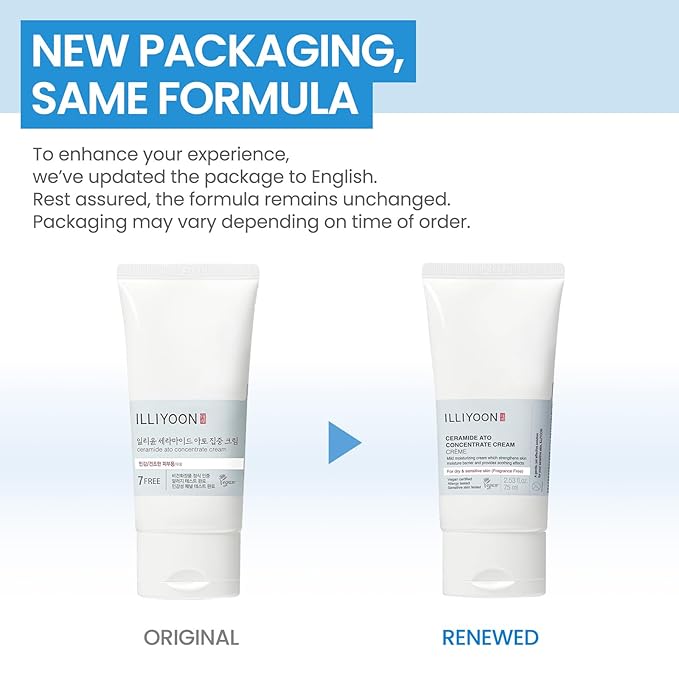 Illiyoon Ceramide Ato Concentrate Cream | Moisturizer for Dry & Sensitive Skin, 100hr Lasting Hydration, For Face & Body, Gentle for Infants, Moisture Barrier Repair, Vegan Certified, 2.53 fl.oz.-FemmiqueWomen