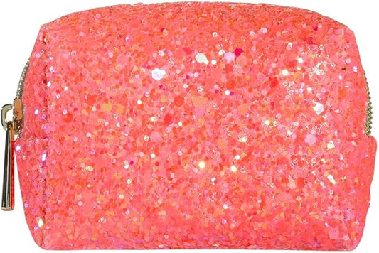 Pinch Provisions Coral Glitter Minimergency Kit, includes 17 Travel-Sized Cosmetic Essentials, Convenient for Purses, Emergency Beauty Accessories, Gifts for Holiday’s & Birthday’s-FemmiqueWomen