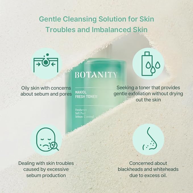 Makiol Toner | PHA | Cica Toner | Hydrating & Refreshing for Oily Skin | Sebum Control | Pore Refining | Acne Prone Sensitive Skin, Oily Skin | Cruelty-Free | 10fl oz-FemmiqueWomen