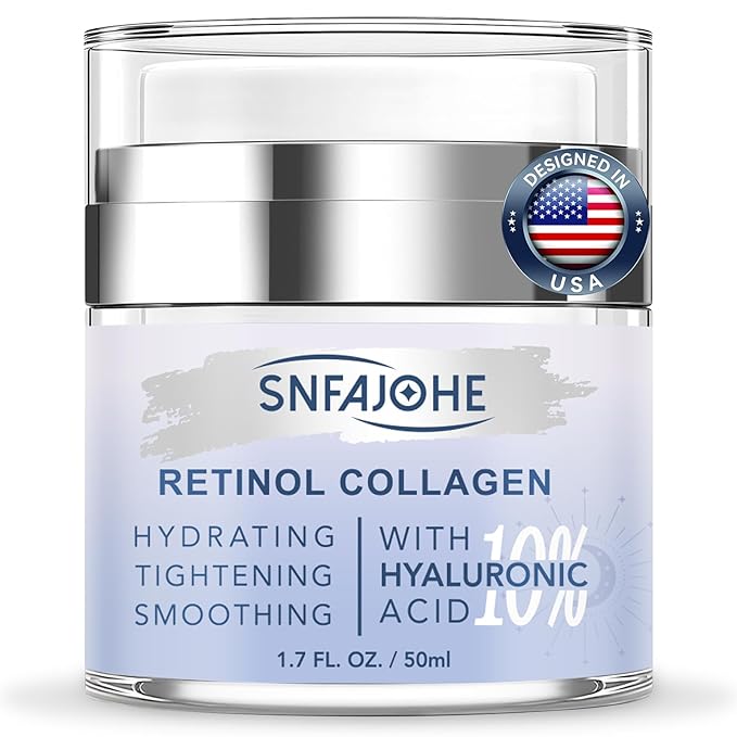 Instant Face Lift Cream with Retinol,Collagen & Hyaluronic Acid,Retinol Face Moisturizer for Wrinkles, Neck & Décolleté, Neck Firming Cream for Women & Men, 1.7 Fl Oz-FemmiqueWomen