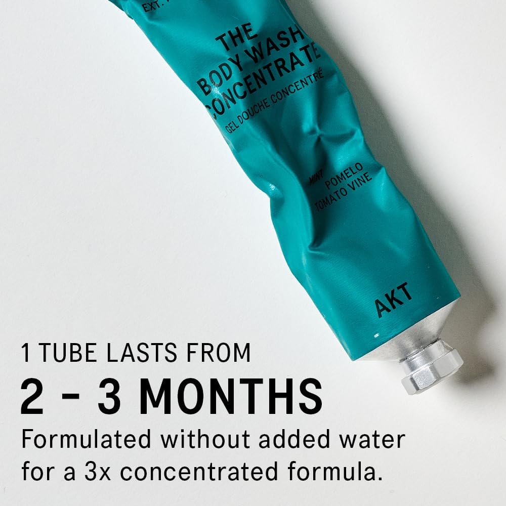 Akt The Body Wash Concentrate 3.4 Fl Oz, Natural Shower Gel with Skin-Balancing Prebiotics, Body Wash Women & Men, with Olive Squalane & Vitamin E, Sc.04 Halcyon Summers, All Genders-FemmiqueWomen