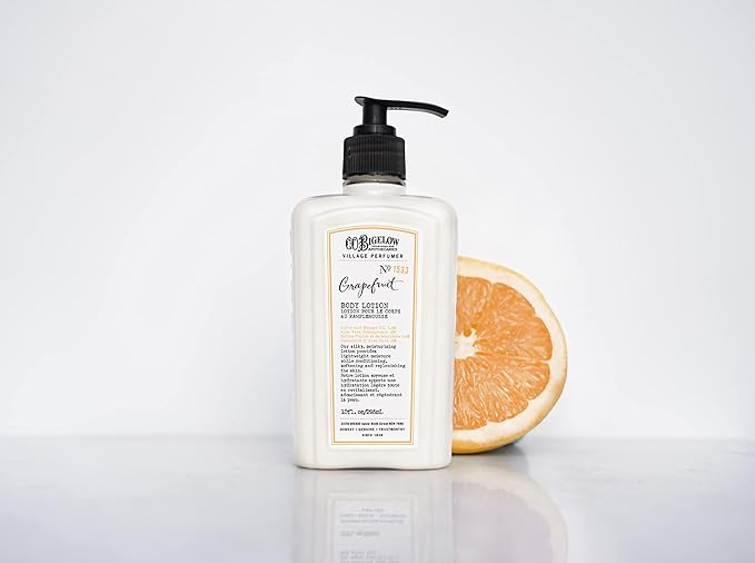 C.O. Bigelow Grapefruit Body Lotion, Village Perfumer Moisturizing Body Lotion with Aloe Vera, Borage Oil & Olive Oil, 10 Fl Oz-FemmiqueWomen