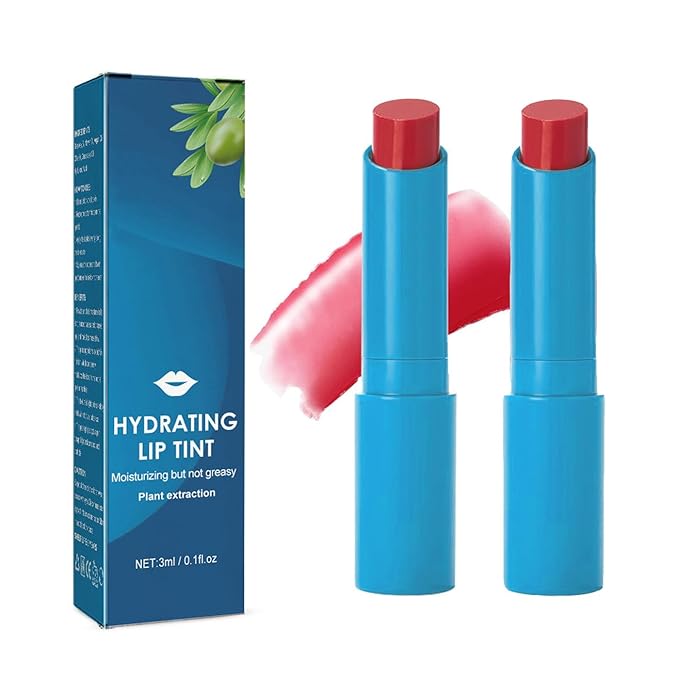 2pcs Thrive Lip Tint Hydrating, Strong Moisturizing Effect Tinted Lip Balm Hydrating, Natural Ingredients Sheer Moisture Lip Tint, Non-Sticky and Long-Lasting Lip Care-FemmiqueWomen