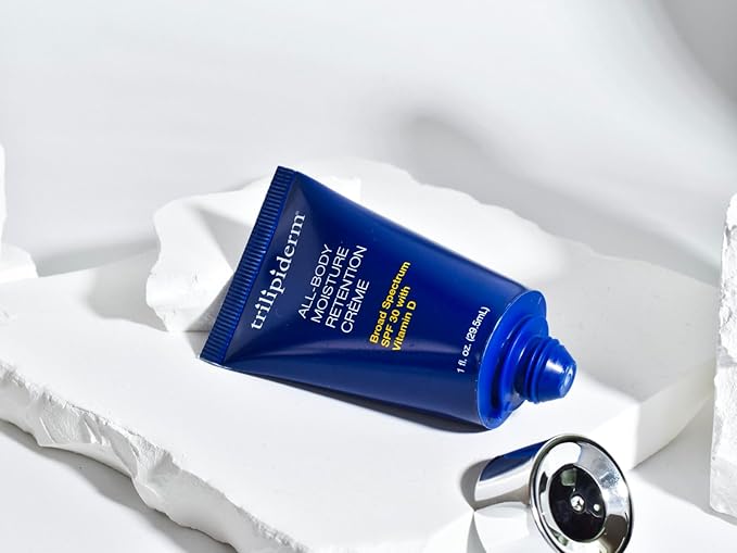 Trilipiderm All-Body Moisture Retention Crème Broad Spectrum SPF 30 with Vitamin D – 2-PACK of Travel-Size 3 Ounce Tubes – Plant-Based All-Day Hydration, Sunscreen for Body and Face-FemmiqueWomen