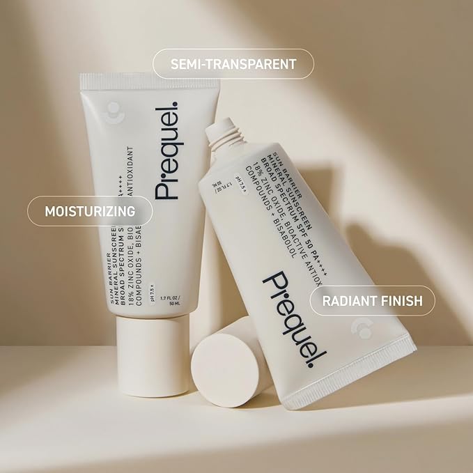 Skin Sun Barrier Mineral Sunscreen SPF 50. PA++++ Broad Spectrum Zinc Oxide Sunblock with Semi-Transparent Lightweight Texture. Moisturizing UV Defense for Face. Travel Size, 1.7oz-FemmiqueWomen