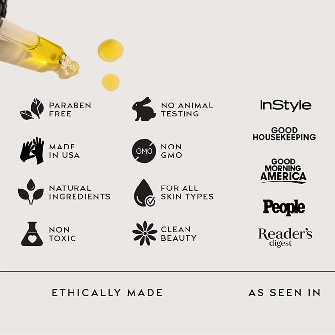 ZAAINA Extra Glow Face Serum – Hydrating Face Oil for Dry, Dull & Sensitive Skin – Lightweight Moisturizer & Natural Primer for Makeup – With Rosehip Oil, Pumpkin Seed & Vitamin E – 1oz Bottle-FemmiqueWomen