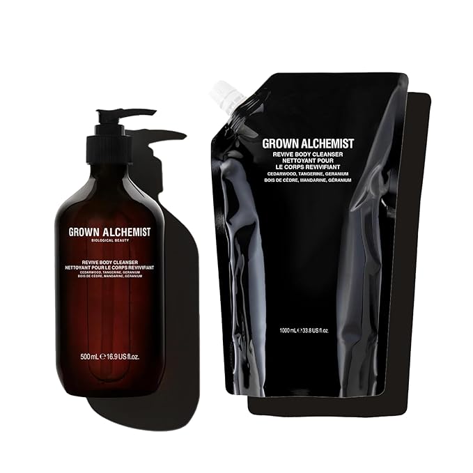 Grown Alchemist Revive Body Cleanser Set (500 mL) + Refill (1L)-FemmiqueWomen