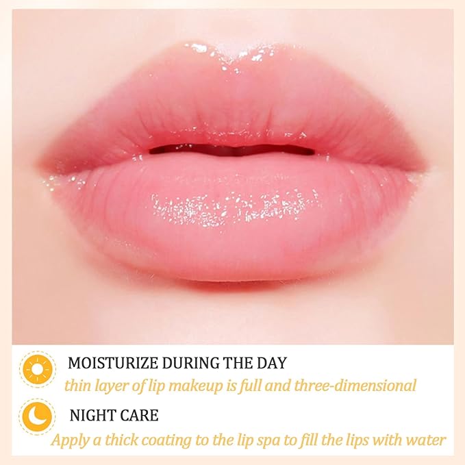 2 PCS Bee Lip Balm Lip Mask Honey Pot Honey Lip Mask Propolis Moisturizing Lip Balm with Stick - Hydrating Prevention Dry and Cracked Lip Scrubs Exfoliato Lip Wrinkle Skin Care Products-FemmiqueWomen