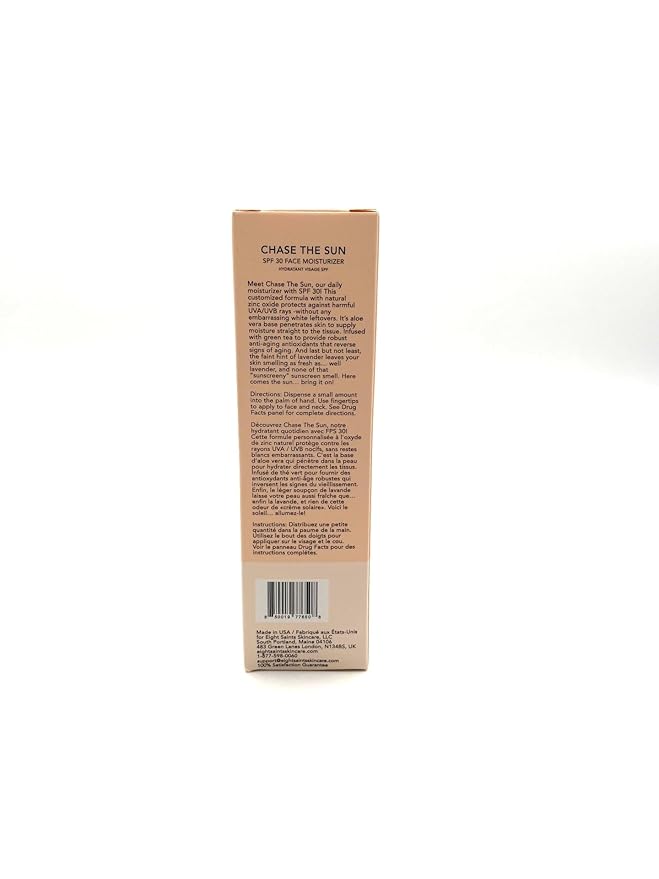 Eight Saints Chase the Sun Broad Spectrum SPF (30) Face Moisturizing Sunscreen, Natural and Organic Mineral-Base Sun Protection Daily Face Moisturizer, 2 Ounces, New Formula-FemmiqueWomen