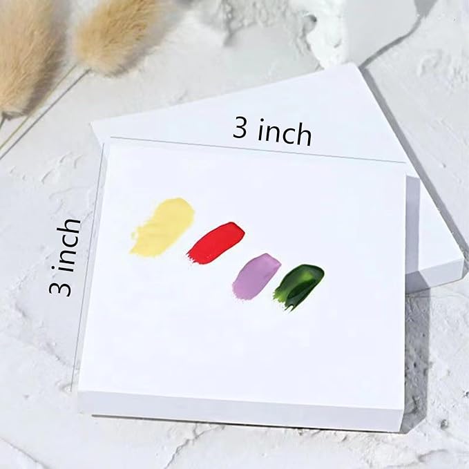 100 Sheets Disposable Nail Polish Palette Paper Nail Art Mixing Palette Papers Portable Waterproof Nail Art Makeup Palette Nail Gel Mixing Tool with Nail Palette Stirring Rod (100pcs)-FemmiqueWomen