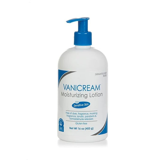 Vanicream Moisturizing Lotion with Pump | Fragrance and Gluten Free | For Sensitive Skin | 16 Ounce (Pack of 1)-FemmiqueWomen