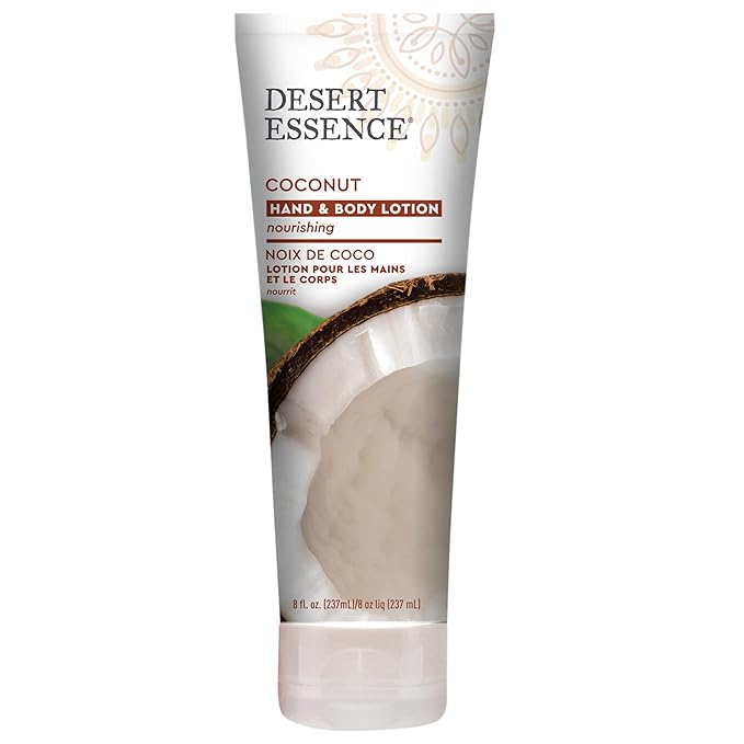Desert Essence Organic Coconut Hand and Body Lotion 8 fl. oz.-FemmiqueWomen