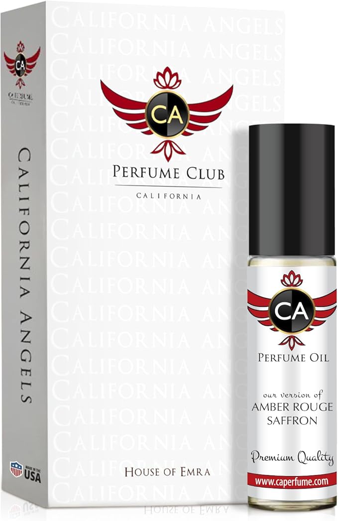 CA Perfume Amber Rouge Saffron Fragrance Body Oil For Women & Men Roll On 0.33fl oz / 10ml-FemmiqueWomen