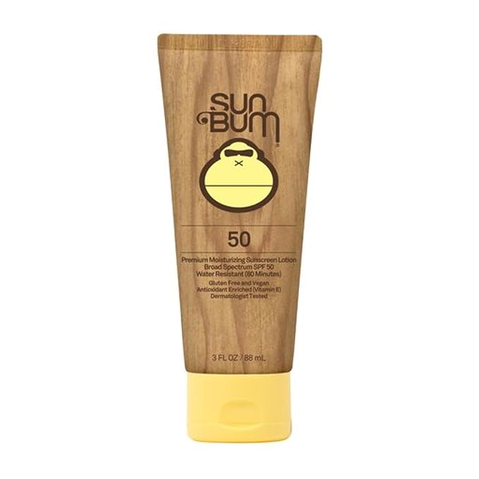 Sun Bum Original SPF 50 Sunscreen Body Lotion - Broad Spectrum Moisturizing Sunscreen with Vitamin E - Hawaii 104 Act Compliant (Made without Octinoxate & Oxybenzone) - Travel Friendly - 3 oz-FemmiqueWomen