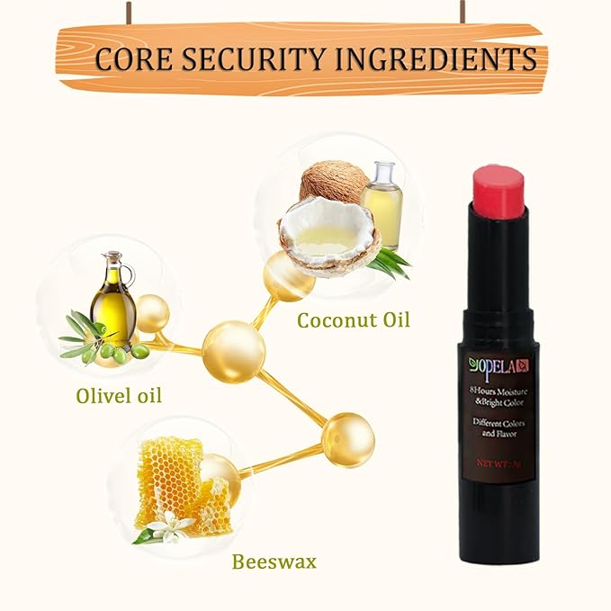 10 Pack Tinted Lip Balm Stocking Stuffers Tinted Chapstick - Moisturizing Lips - No petroleum, Chemicals, Gluten, or Phthalat-FemmiqueWomen