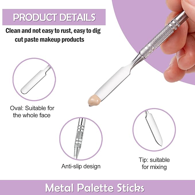 2 Pcs Resin Nail Art Palette and 2 Pcs Nail Brush, Color Palettes Cosmetic Mixing Tools, Nail Polish Palette with Stainless Stirring Rod for Nail Salons and Beginners (White, Pink)-FemmiqueWomen