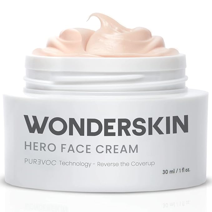 Wonderskin Purevoc Hero Face Cream, Anti Wrinkle Moisturizing Face Cream, Hydrating Face Moisturizer for Women & Men, Anti Aging Face Moisturizer, Daily Facial Moisturizer for Dry Skin-FemmiqueWomen