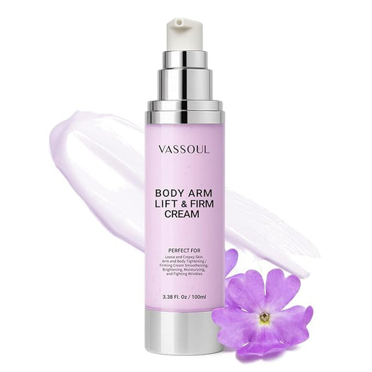 VASSOUL Lift and Firm Arm Cream : Skin Tightening Cream for Body - Firms Loose Skin, Reduces Cellulite on Arms, Thighs & Butt – 100ML-FemmiqueWomen