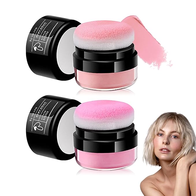 2 Colors Blush Stick,Multi-Use Cream Blush,Waterproofing Highly Pigmented Makeup Stick,Moisturizing Makeup Cream Set A6-FemmiqueWomen