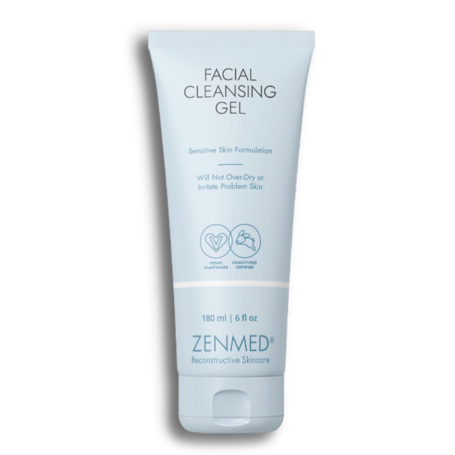 ZENMED Facial Cleansing Gel 6 oz for Women and Men - All-in-One Cleanser Face Wash | Hydrating Cleanser & Gel for Sensitive Skin | Natural, Organic Facial Wash - USA Made-FemmiqueWomen