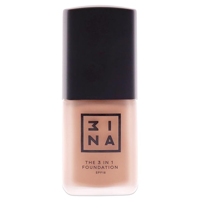 3INA The 3-In-1 Foundation 205 - Vegan Formula - Combination Of Primer, Concealer And Foundation - Medium Coverage - Natural Finish - Perfect For Covering Lines And Blemishes - Long Lasting - 1.01 Oz-FemmiqueWomen