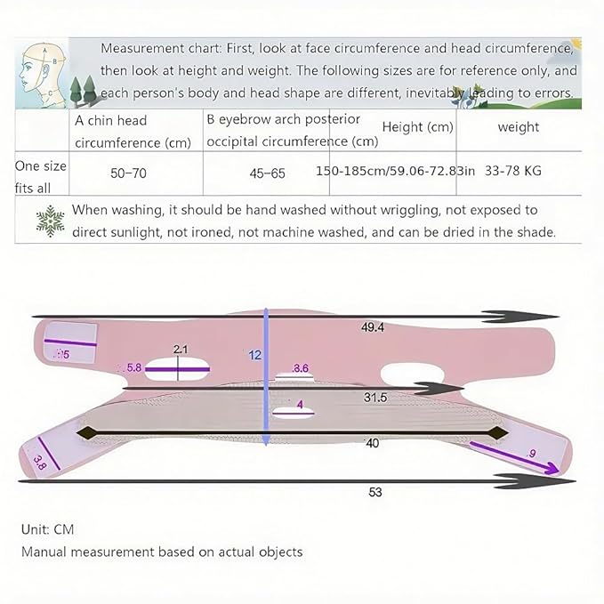 2pc V Line Face Lifting Strap - Chin and Cheek Lifting Bandage for V Face Lift - Sleeping Mask Strap for Women - Gift Idea-FemmiqueWomen