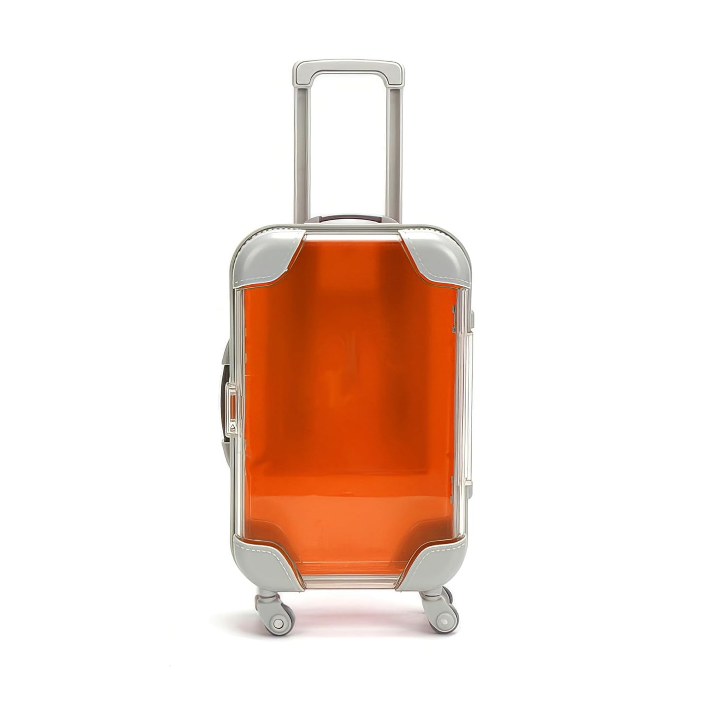 False Eyelash Storage Box, Portable Travel Organizer Mini Luggage False Eyelash Tray Makeup Tool (ORANGE)-FemmiqueWomen